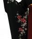 卒業式袴レンタルNo.562[シンプル]黒・グレー赤絞り風桜